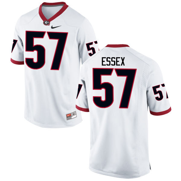 Georgia Bulldogs #57 Alex Essex College Football Jerseys-White